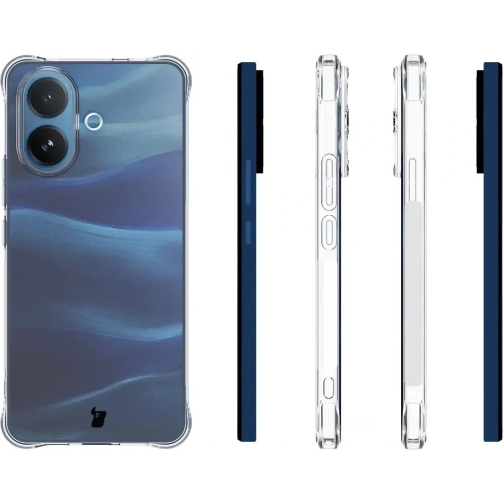 Elastyczne etui Bizon Case Salpa do Vivo V60 Lite 5G przezroczyste