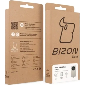 Elastyczne etui Bizon Case Salpa do Vivo X300 Pro przezroczyste