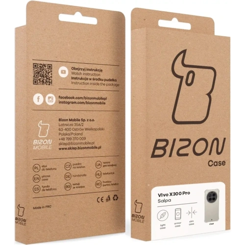 Elastyczne etui Bizon Case Salpa do Vivo X300 Pro przezroczyste