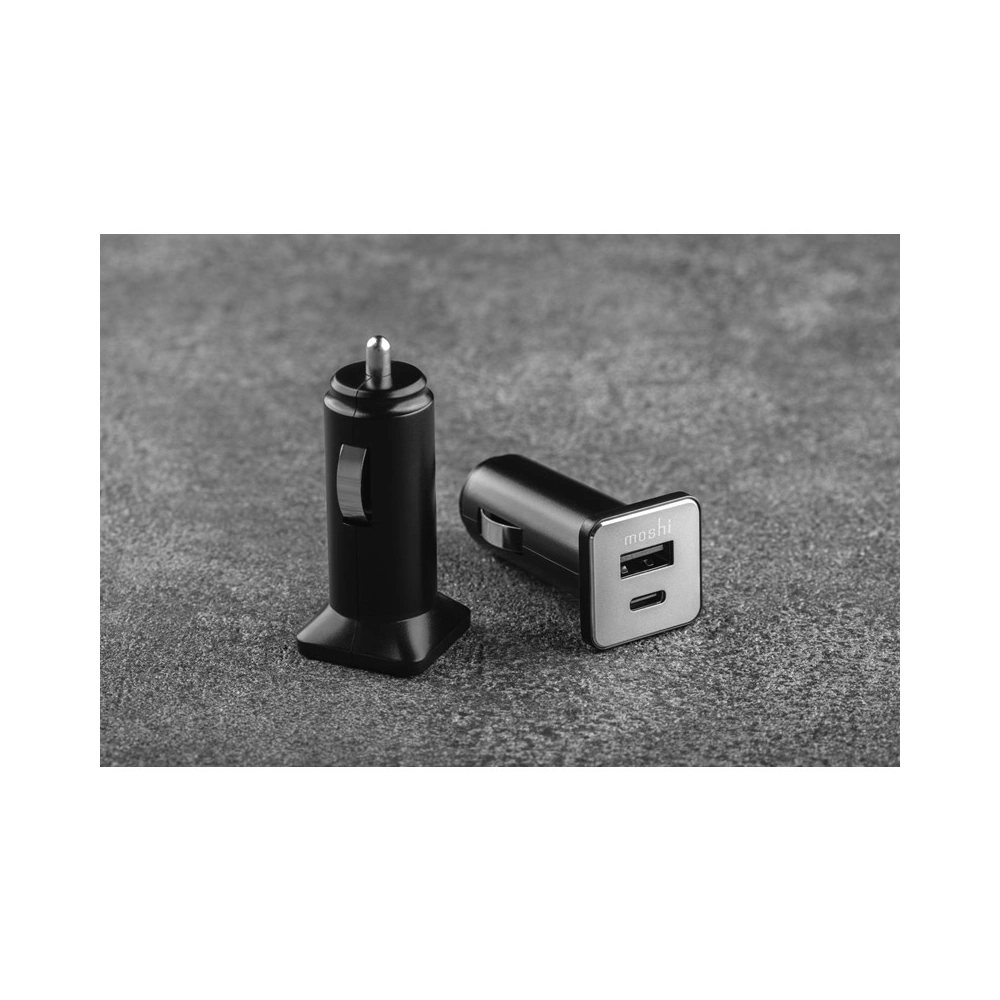 Hurtownia GSM - Auto nabíječka Moshi QuikDuo Car Charger USB-C Power Delivery + USB + Quick Charge, 36W (černá) - MOSH068BLK - {ean13} - Hurt