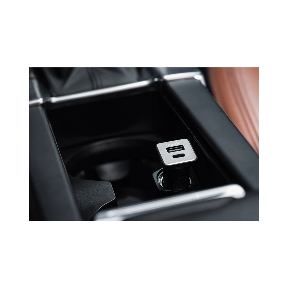Hurtownia GSM - Auto nabíječka Moshi QuikDuo Car Charger USB-C Power Delivery + USB + Quick Charge, 36W (černá) - MOSH068BLK - {ean13} - Hurt
