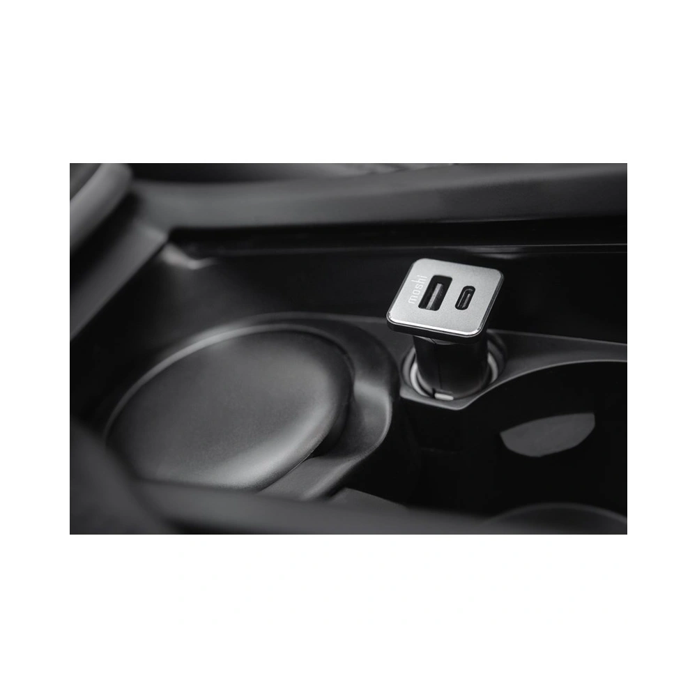 Hurtownia GSM - Auto nabíječka Moshi QuikDuo Car Charger USB-C Power Delivery + USB + Quick Charge, 36W (černá) - MOSH068BLK - {ean13} - Hurt
