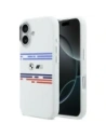 Etui BMW M Silicon Horizontal Line MagSafe do Apple iPhone 17 biały