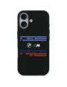 Etui BMW M Silicon Horizontal Line MagSafe do Apple iPhone 17 czarny
