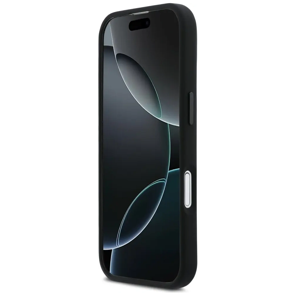 Etui BMW M Silicon Horizontal Line MagSafe do Apple iPhone 17 czarny