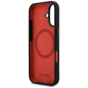 Etui BMW M Silicon Horizontal Line MagSafe do Apple iPhone 17 czarny