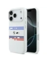 Etui BMW M Silicon Horizontal Line MagSafe do Apple iPhone 17 Pro biały