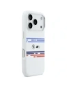 Etui BMW M Silicon Horizontal Line MagSafe do Apple iPhone 17 Pro biały