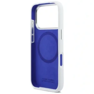 Etui BMW M Silicon Horizontal Line MagSafe do Apple iPhone 17 Pro biały