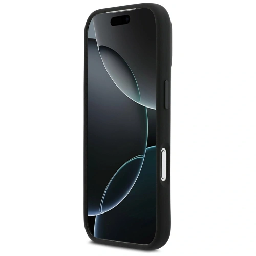 Etui BMW M Silicon Horizontal Line MagSafe do Apple iPhone 17 Pro czarny