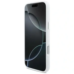 Etui BMW M Silicon Horizontal Line MagSafe do Apple iPhone 17 Pro Max biały