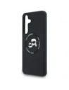 Etui Karl Lagerfeld Silicone Karl&Choupette Heads MagSafe do Samsung Galaxy S25 FE czarny