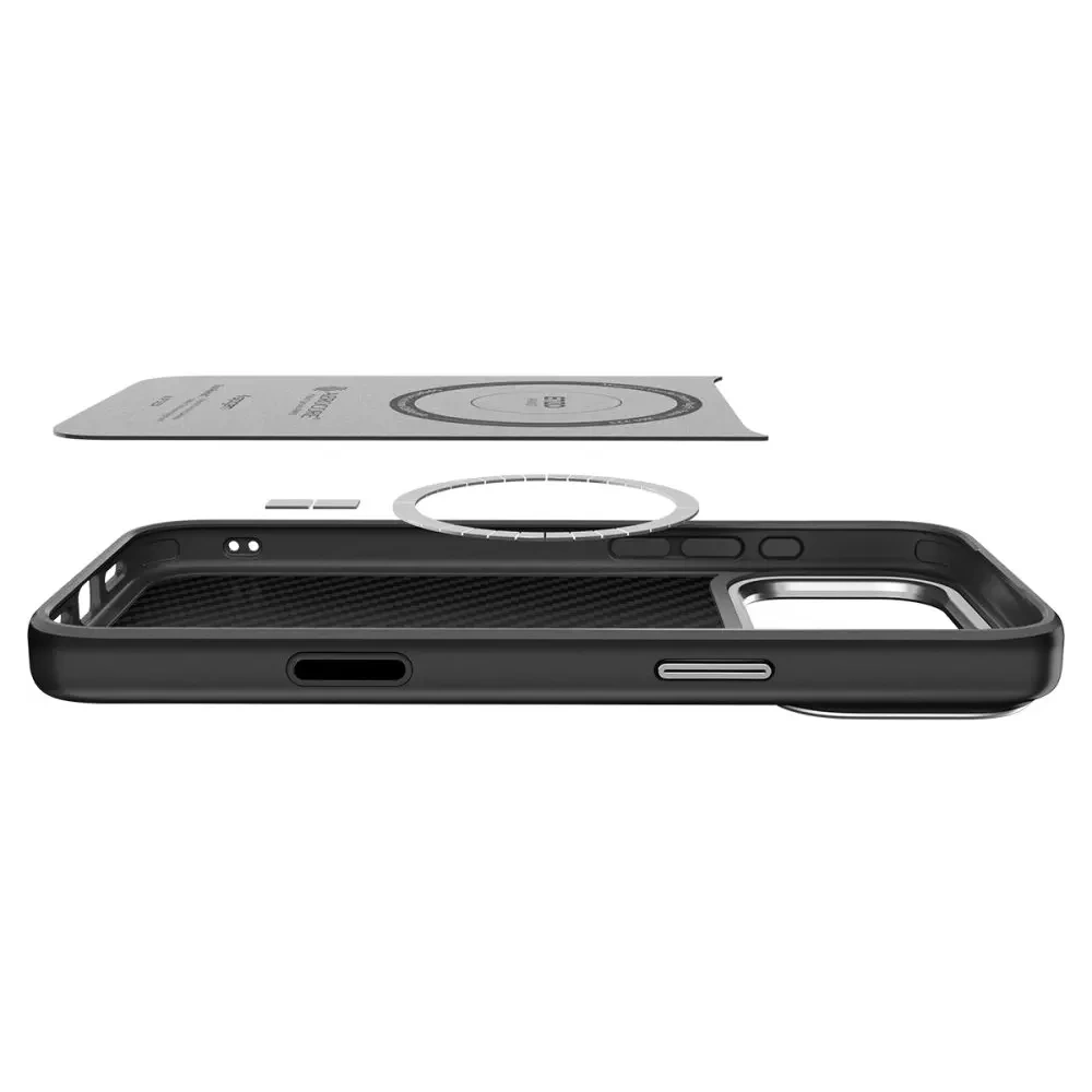Etui Spigen Enzo Aramid T Mag MagSafe do Apple iPhone 17 Pro Max Black/silver