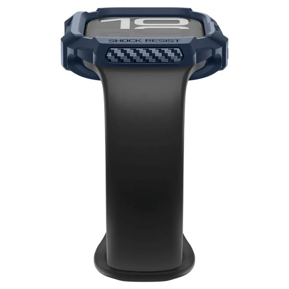 Etui Spigen Rugged Armor V2 do Apple Watch 10 / 11 42mm Navy Blue