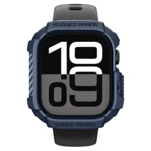 Etui Spigen Rugged Armor V2 do Apple Watch 10 / 11 42mm Navy Blue