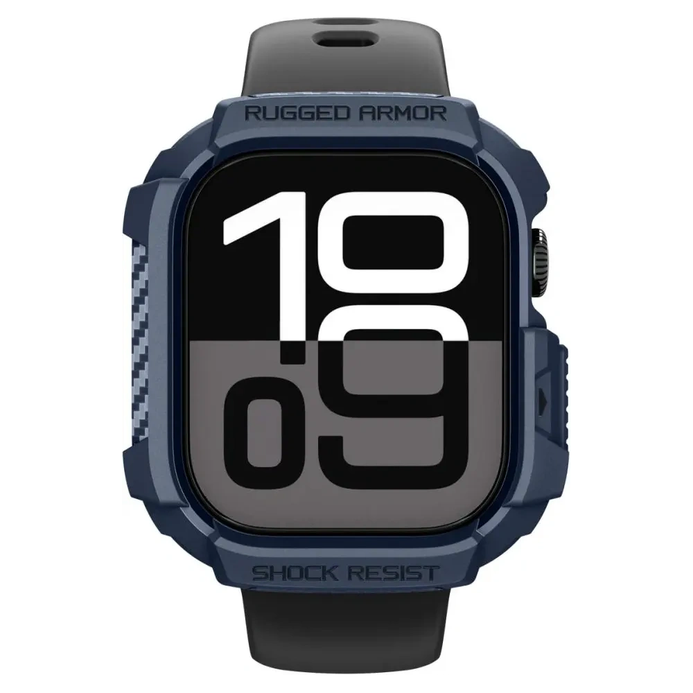 Etui Spigen Rugged Armor V2 do Apple Watch 10 / 11 42mm Navy Blue