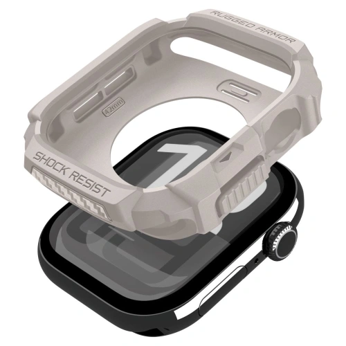 Etui Spigen Rugged Armor V2 do Apple Watch 10 / 11 42mm Dune Beige