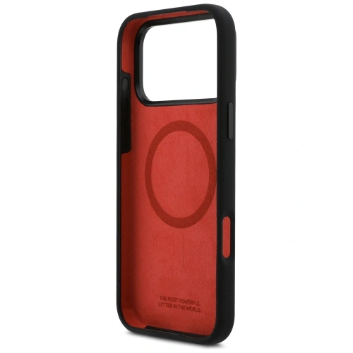 Etui BMW M Silicon Horizontal Line MagSafe do Apple iPhone 17 Pro Max czarny