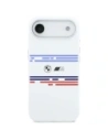 Etui BMW M Silicon Horizontal Line MagSafe do Apple iPhone Air biały