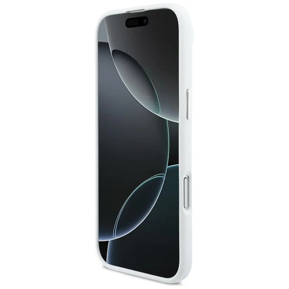 Etui BMW M Silicon Horizontal Line MagSafe do Apple iPhone Air biały
