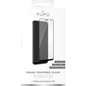 PURO Frame Tempered Glass Samsung Galaxy A71/Note 10 Lite (black)