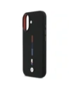 Etui BMW M Silicon Tricolor Line MagSafe do Apple iPhone 17 czarny