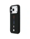 Etui BMW M Silicon Tricolor Line MagSafe do Apple iPhone 17 Pro czarny