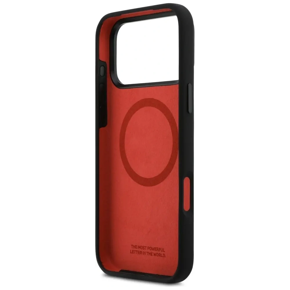 Etui BMW M Silicon Tricolor Line MagSafe do Apple iPhone 17 Pro Max czarny