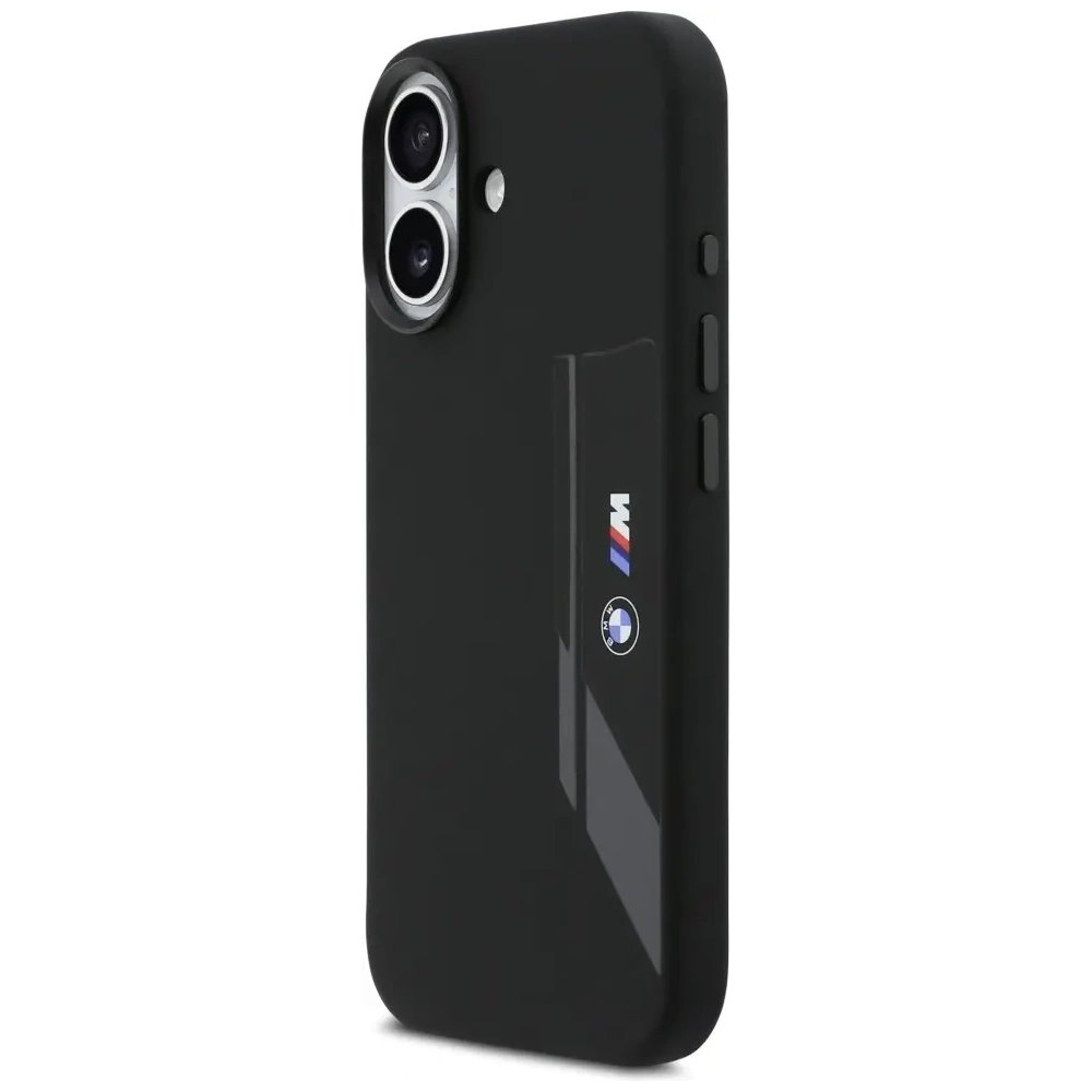 Etui BMW M Silicon Vertical Logo MagSafe do Apple iPhone 17 czarny