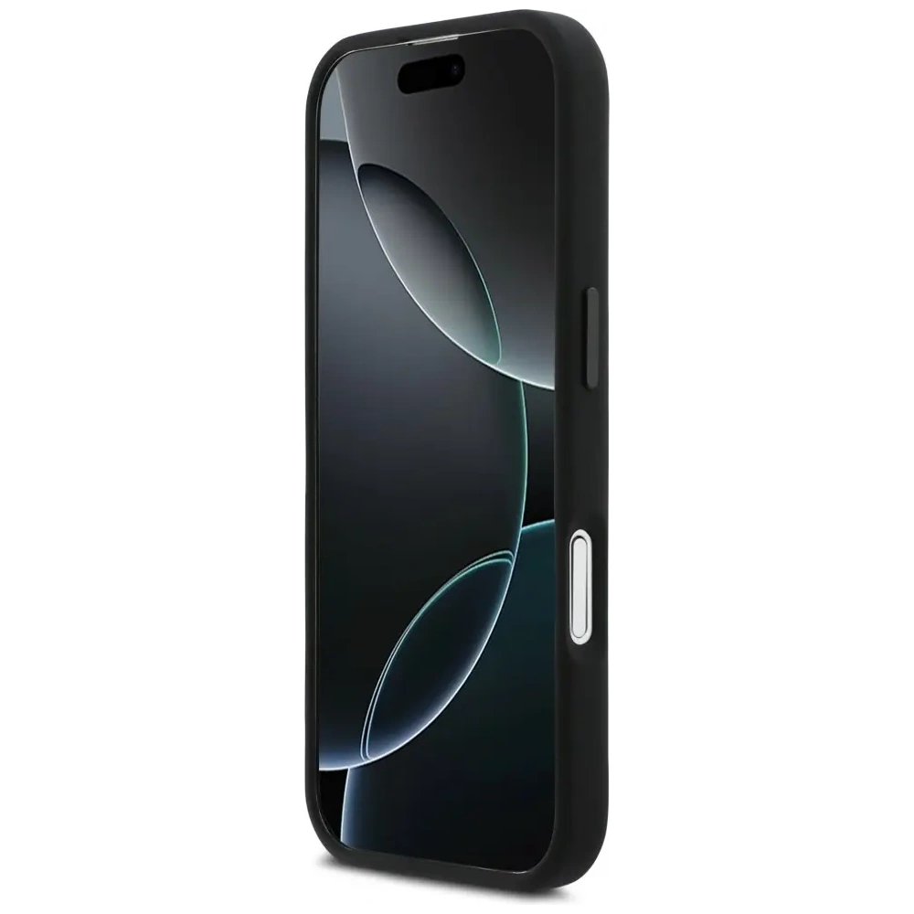 Etui BMW M Silicon Vertical Logo MagSafe do Apple iPhone 17 czarny