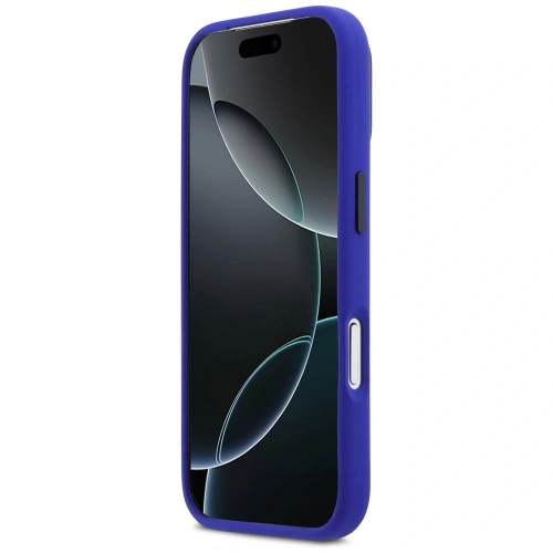 Etui BMW M Silicon Vertical Logo MagSafe do Apple iPhone 17 Pro granatowy