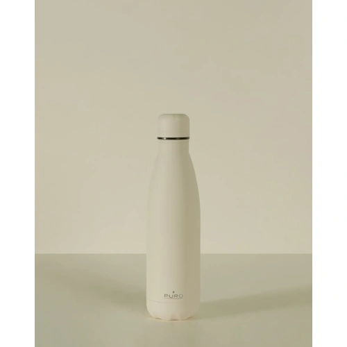 Butelka termiczna ze stali nierdzewnej PURO ICON 500ml (Beige) (Powder Coating)