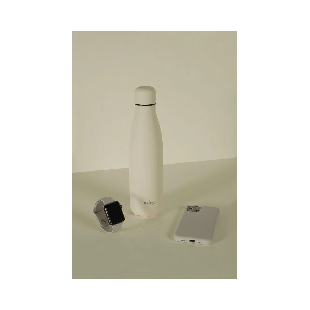 Hurtownia GSM - Termos z nerezové oceli PURO ICON 500ml (béžový) (povrchová úprava práškovým lakem) - PUR225BEI - {ean13} - Hurt