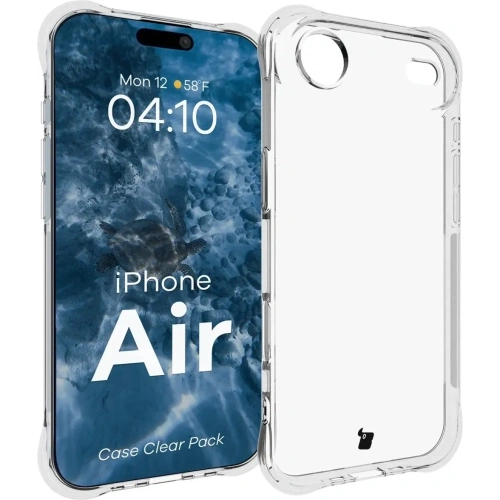 Elastyczne etui + 2x szkło hartowane Bizon Case Clear Pack do Apple iPhone Air