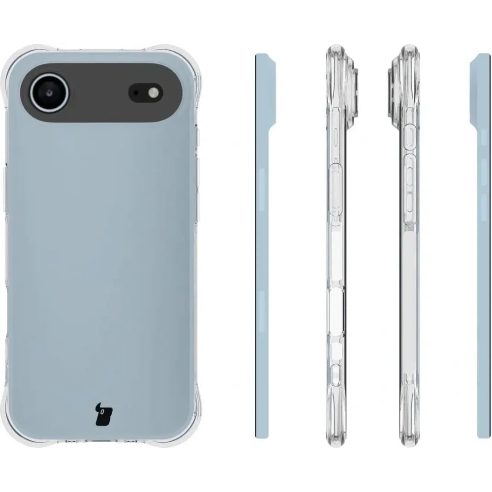 Elastyczne etui + 2x szkło hartowane Bizon Case Clear Pack do Apple iPhone Air