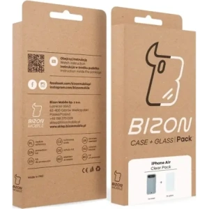 Elastyczne etui + 2x szkło hartowane Bizon Case Clear Pack do Apple iPhone Air