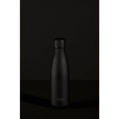 Butelka termiczna ze stali nierdzewnej PURO ICON 500ml (Black) (Powder Coating)