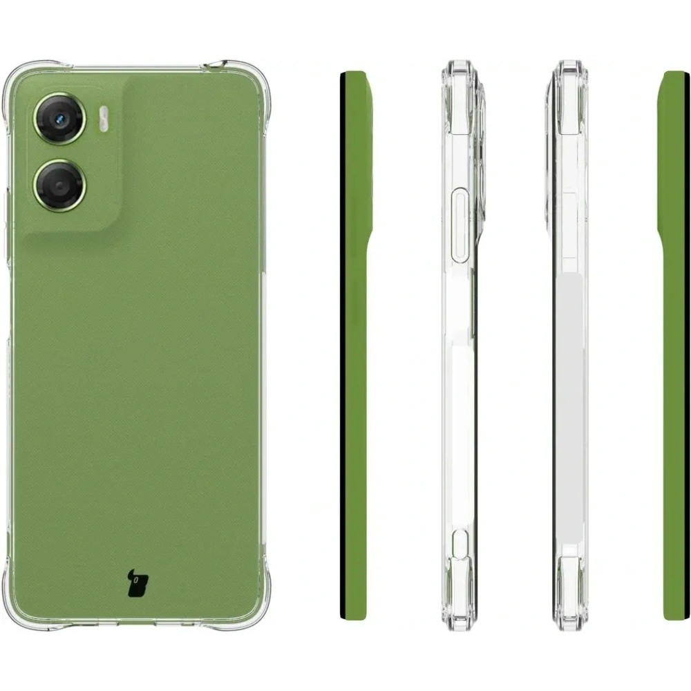 Elastyczne etui + 2x folia na ekran Bizon Case Clear Pack do Motorola Moto G06 4G / G06 Power 4G