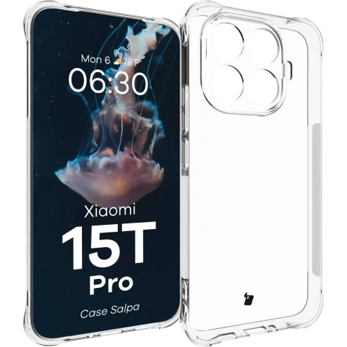 Elastyczne etui Bizon Case Salpa do Xiaomi 15T Pro przezroczyste