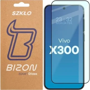 Szkło hartowane Bizon Glass Edge 2 do Vivo X300 czarna ramka