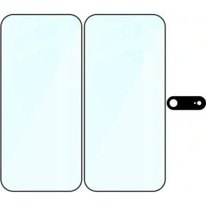 2x Szkło + szybka na aparat Bizon Edge Pack do Apple iPhone Air