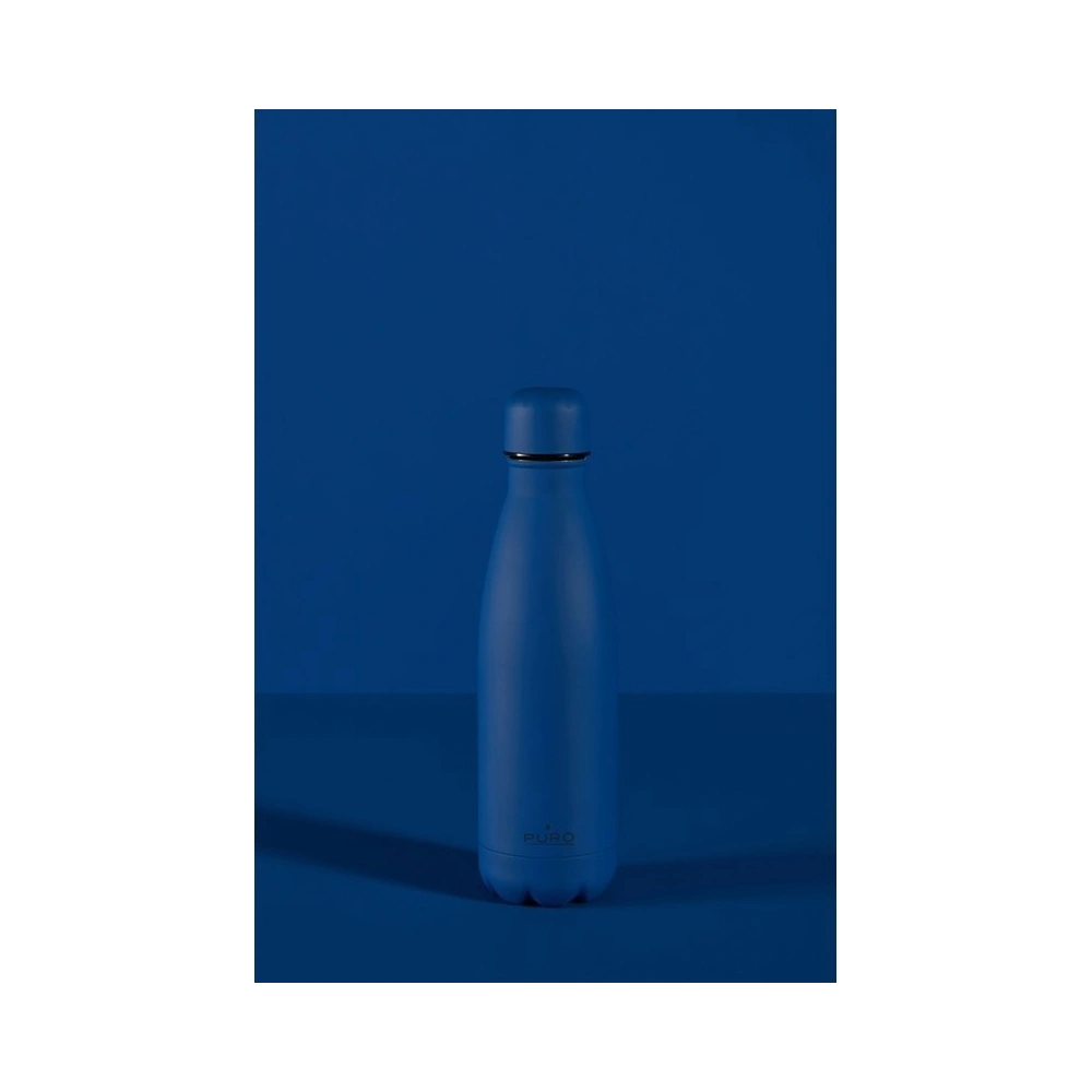 Hurtownia GSM - Termos z nerezové oceli PURO ICON 500ml (Tmavě modrá) (Práškový nástřik) - PUR228BLU - {ean13} - Hurt