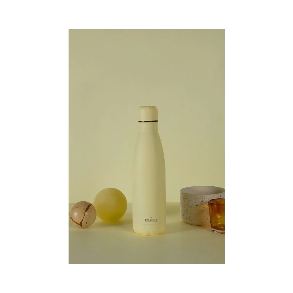 Hurtownia GSM - Termo lahev z nerezové oceli PURO ICON 500ml (Světlá žlutá) (Povrchová úprava práškem) - PUR230YEL - {ean13} - Hurt