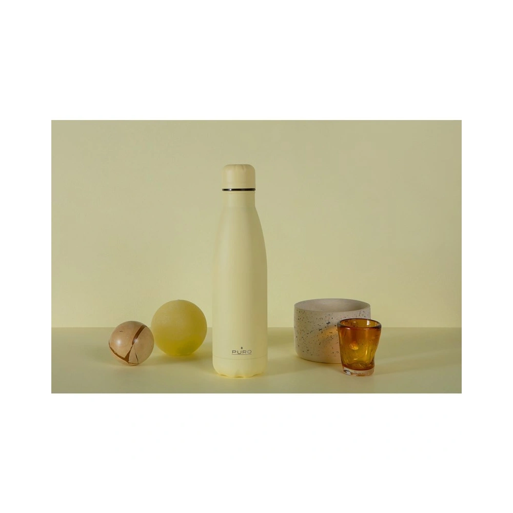 Hurtownia GSM - Termo lahev z nerezové oceli PURO ICON 500ml (Světlá žlutá) (Povrchová úprava práškem) - PUR230YEL - {ean13} - Hurt