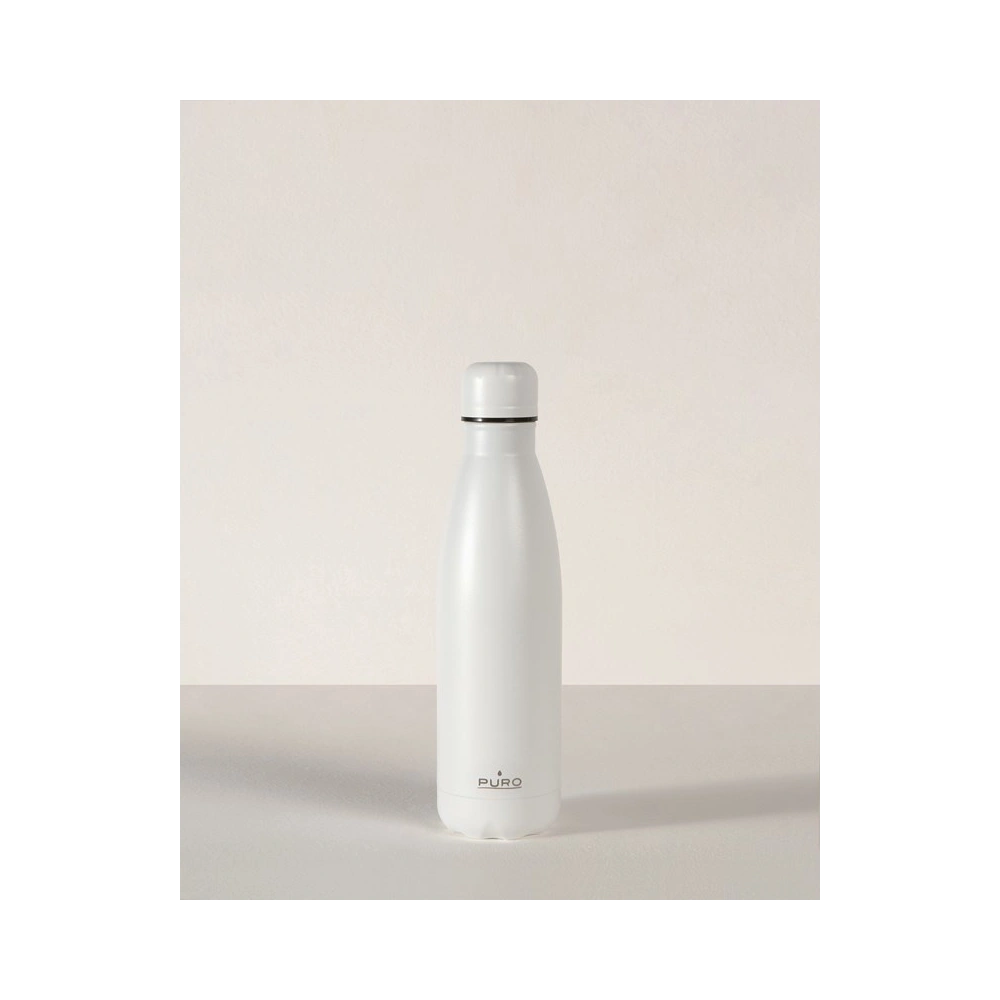 Hurtownia GSM - Termo láhev z nerezové oceli PURO ICON 500ml (Bílá) (Povrchová úprava práškem) - PUR231WHT - {ean13} - Hurt