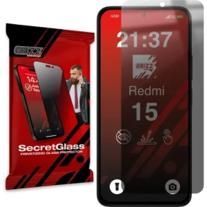 Matowe szkło prywatyzujące GrizzGlass SecretGlass do Xiaomi Redmi 15