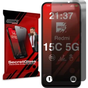 Matowe szkło prywatyzujące GrizzGlass SecretGlass do Xiaomi Redmi 15C 5G