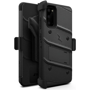 Hurtownia GSM - Pancerne etui Zizo Bolt Cover Samsung Galaxy S20 oraz podstawka & uchwyt do paska (Black/Black) - ZIZ027BLK - {ean13} - Hurt