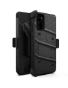 Hurtownia GSM - Pancerne etui Zizo Bolt Cover Samsung Galaxy S20 a základna & držák na pásek (Černá/Černá) - ZIZ027BLK - {ean13} - Hurt