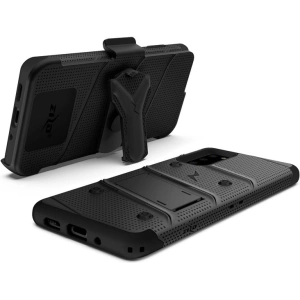Hurtownia GSM - Pancerne etui Zizo Bolt Cover Samsung Galaxy S20 oraz podstawka & uchwyt do paska (Black/Black) - ZIZ027BLK - {ean13} - Hurt